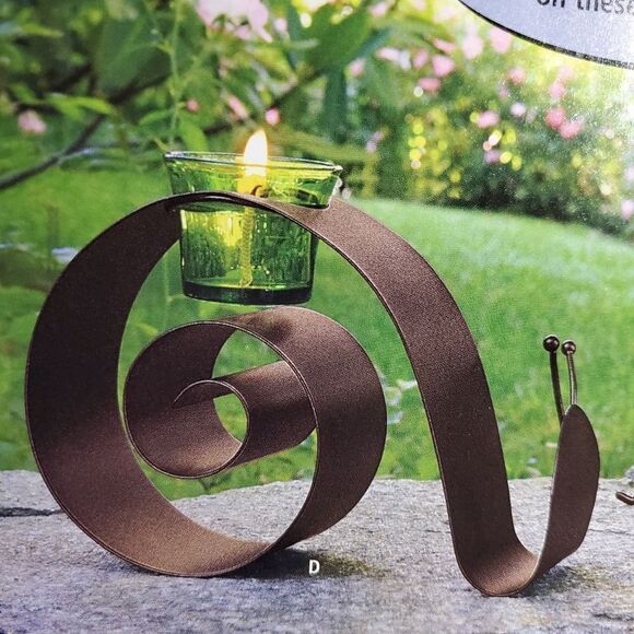 🩵NIB PartyLite Metal Snail Tealight/Votive Candle Holder - Picture 2 of 9